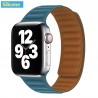 Apple watch - silicone / leather magnetic strap - 38mm - 42mm