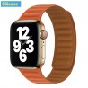 Apple watch - silicone / leather magnetic strap - 38mm - 42mm