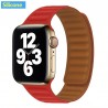 Apple watch - silicone / leather magnetic strap - 38mm - 42mm