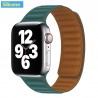 Apple watch - silicone / leather magnetic strap - 38mm - 42mm