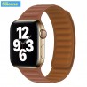 Apple watch - silicone / leather magnetic strap - 38mm - 42mm