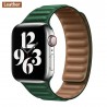 Apple watch - silicone / leather magnetic strap - 38mm - 42mm