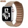Apple watch - silicone / leather magnetic strap - 38mm - 42mm