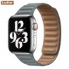 Apple watch - silicone / leather magnetic strap - 38mm - 42mm