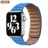 Apple watch - silicone / leather magnetic strap - 38mm - 42mm