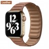 Apple watch - silicone / leather magnetic strap - 38mm - 42mm