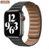 Apple watch - silicone / leather magnetic strap - 38mm - 42mm