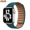 Apple watch - silicone / leather magnetic strap - 38mm - 42mm