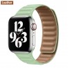 Apple watch - silicone / leather magnetic strap - 38mm - 42mm