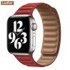 Apple watch - silicone / leather magnetic strap - 38mm - 42mm