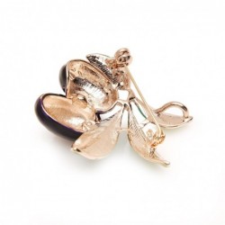 Double olives with a leaf - brooch
