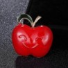 Apple with a smiling face - broochBrooches