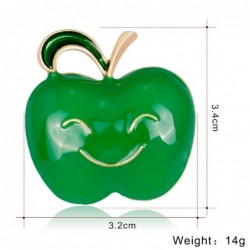 Apple with a smiling face - broochBrooches