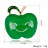 Apple with a smiling face - broochBrooches