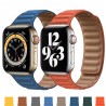 Apple watch - silicone / leather magnetic strap - 38mm - 42mm