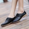 Soft moccasins - flat shoes with laces - genuine leatherBoots