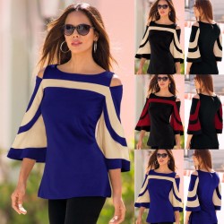 Blusa de ombro - túnica de manga longa