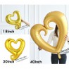 Heart shaped balloon - Valentine's Day / weddings / party decoration - 18 / 30 / 40 inch