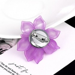 Flower with crystals - elegant brooch