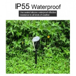 Garden lamp with music - solar - waterproof - LED - frog / cicadas sound - 2 pieces