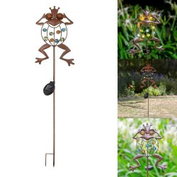 Frog shaped garden lamp - solar - waterproof