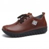 Soft flat shoes - with laces - genuine leatherBoots