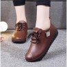 Soft flat shoes - with laces - genuine leatherBoots