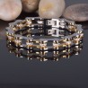 Bicycle chain bracelet - gold & silver - stainless steelBracelets