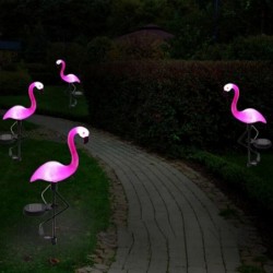 Solar garden lamp - waterproof - LED - neon - flamingo shape
