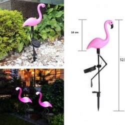 Solar garden lamp - waterproof - LED - neon - flamingo shape