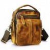 Leather shoulder / crossbody bag - with zippers / pockets
