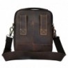 Leather shoulder / crossbody bag - with zippers / pockets