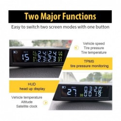 Universal car GPS - speedometer - tire pressure sensor - 2 in 1 Head Up display - TW500 TPMS/ HUD