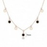 Gold necklace - round charms with Roman numbersNecklaces