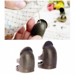 Sewing thimble - finger protector - retro metal brass
