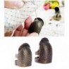 Sewing thimble - finger protector - retro metal brass
