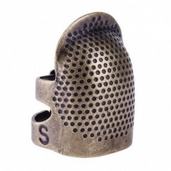 Sewing thimble - finger protector - retro metal brass