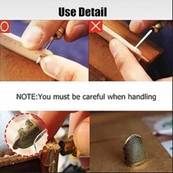Sewing thimble - finger protector - retro metal brass