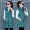 Warm sleeveless jacket - long hooded vest with zipper