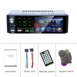 Car radio - 1 Din - RDS - microphone - USB - MP3 - MP5 - TF - ISO - in-dash multimedia player