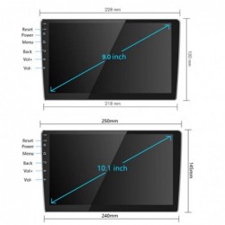 9/10" car radio - Android / 2 Din - GPS - Bluetooth - WIFI - Mirrorlink - MP5
