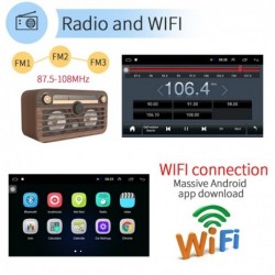 9/10" car radio - Android / 2 Din - GPS - Bluetooth - WIFI - Mirrorlink - MP5