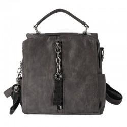 Leather backpack - shoulder bag