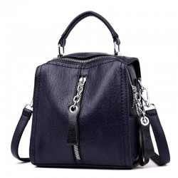 Leather backpack - shoulder bag