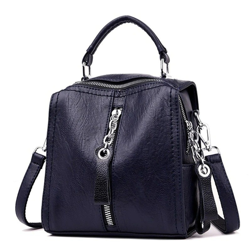 Leather backpack - shoulder bag