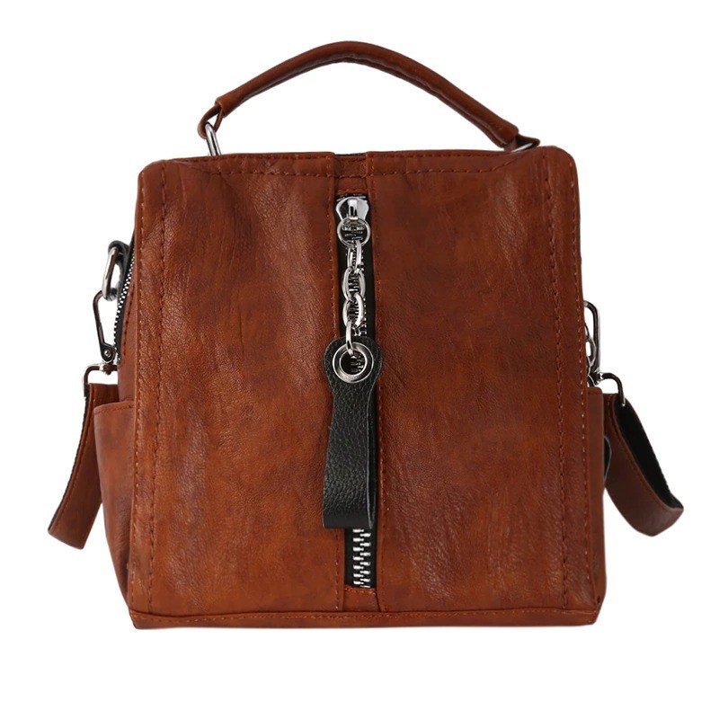 Leather backpack - shoulder bag
