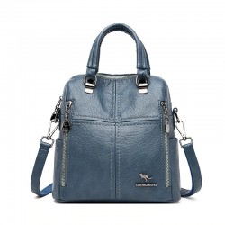 Multifunctional shoulder bag - leather backpack