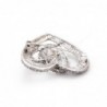 Black heart shaped brooch - with crystal