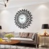 Modern wall clock - sun shape - with crystal decoration - 38 * 38cm