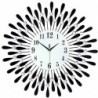Modern wall clock - sun shape - with crystal decoration - 38 * 38cm